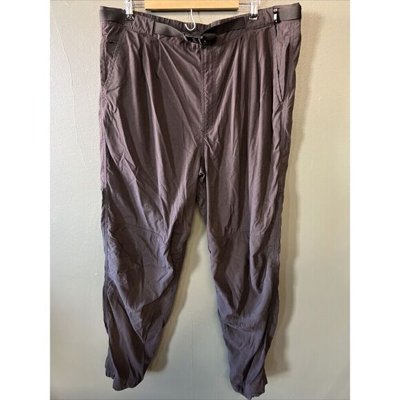 The North Face Pants Mens Large Black Belted Nylon Hiking Performance - Picture 1 of 5